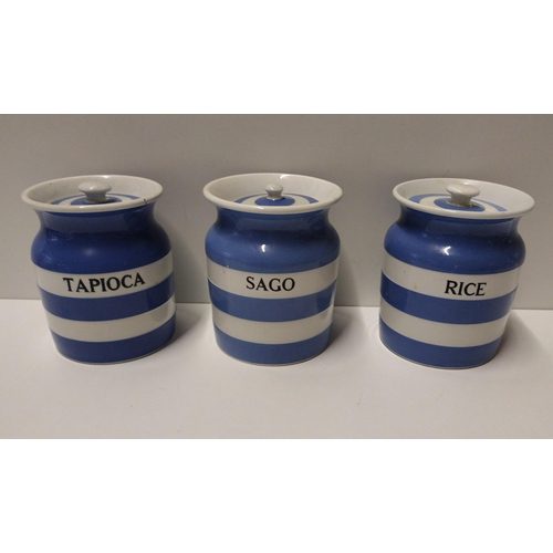 Lot 146 T.G Green storage jars; Tapioca, Rice and Sago